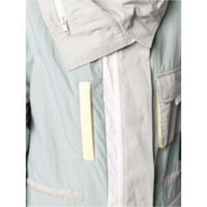 YS ARMY Womens Gray Color Block Zip Up Winter Jacket Coat 34